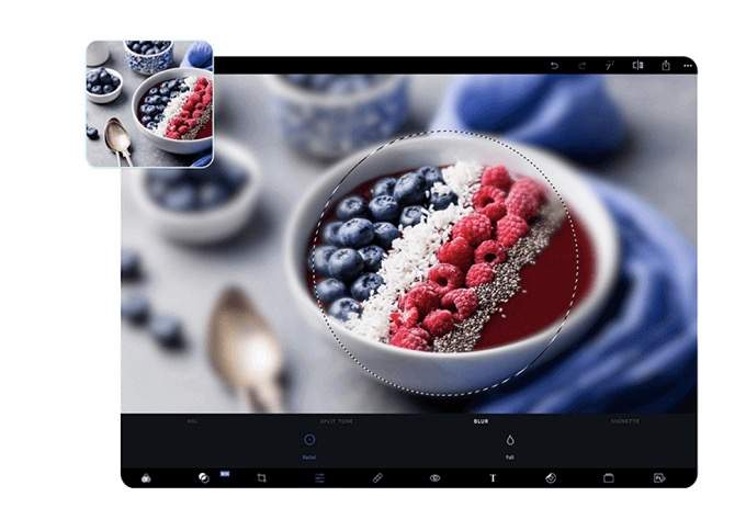 Photoshop Express screen